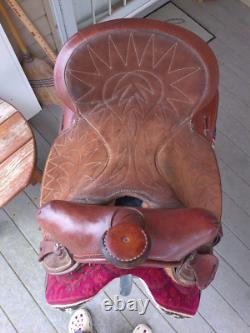 15'' FQH BARS #406 American Saddlery Arena Cantina western Barrel saddle USA