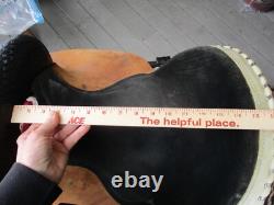 15'' FQH BARS #9551 Blue Ridge Black Leather western Barrel saddle USA