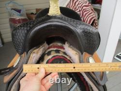 15'' FQH BARS #9551 Blue Ridge Black Leather western Barrel saddle USA