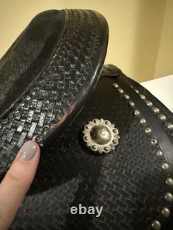 15 FQHB BLACK and Silver Western Saddle Lightweight, Show Saddle NO STIRRUPS