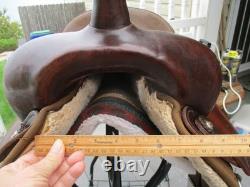 15'' FULL QH big horn #250 Brown leather & cordura western Barrel/trail saddle
