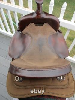 15'' FULL QH big horn #250 Brown leather & cordura western Barrel/trail saddle