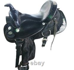 15 Fabtron Western Roping Trail Riding Saddle Black Grain Special Order 7111-S