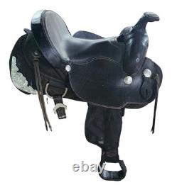15 Fabtron Western Roping Trail Riding Saddle Black Grain Special Order 7111-S