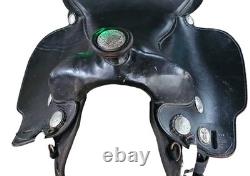 15 Fabtron Western Roping Trail Riding Saddle Black Grain Special Order 7111-S