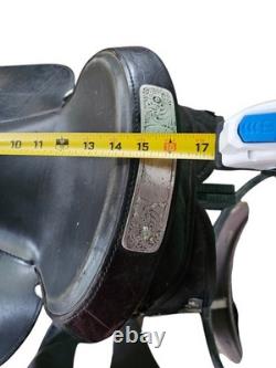 15 Fabtron Western Roping Trail Riding Saddle Black Grain Special Order 7111-S