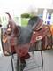 15'' Hilason Western Treeless Barrel/trail Leather Saddle Usa 6-8'' Gullet