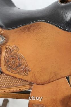 15 HR HUD ROBERTS SIGNATURE SERIES Reining Western Saddle FQHB Used