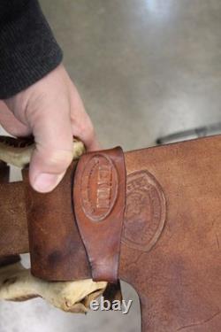 15 Hereford TexTan Western Saddle Brown Leather (02RIE26CA)
