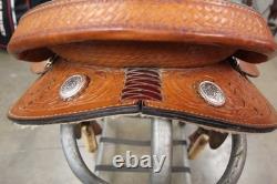 15 Hereford TexTan Western Saddle Brown Leather (02RIE26CA)