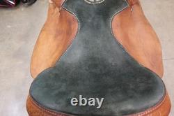 15 Hereford TexTan Western Saddle Brown Leather (02RIE26CA)