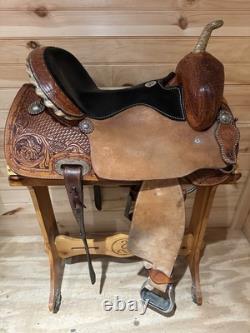 15 Hud Roberts HR Saddlery Barrel Racing Western Saddle