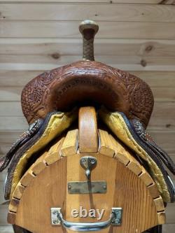 15 Hud Roberts HR Saddlery Barrel Racing Western Saddle