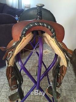 15 In triple creek Barrel Saddle