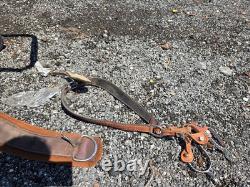 15 Inch Complete Western Show Saddle Withbreast Collar & Spurs