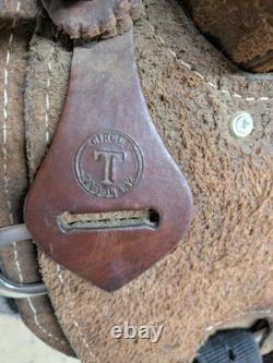 15 Inch Used 1110-11778 Circle Y Strip Down Western Ranch Saddle 1110-11778