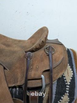 15 Inch Used 1110-11778 Circle Y Strip Down Western Ranch Saddle 1110-11778