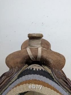 15 Inch Used 1110-11778 Circle Y Strip Down Western Ranch Saddle 1110-11778