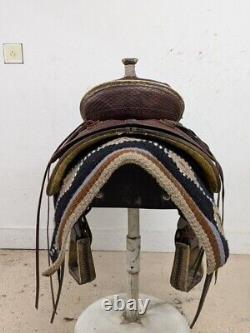 15 Inch Used Cactus Western Ranch Saddle 919-9078