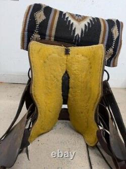 15 Inch Used Cactus Western Ranch Saddle 919-9078