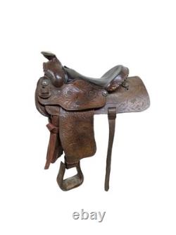 15 Inch Used Ozark Leather Co. Western Pleasure Saddle 1019-10618
