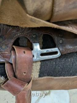 15 Inch Used Ozark Leather Co. Western Pleasure Saddle 1019-10618