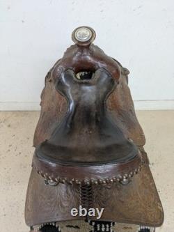 15 Inch Used Ozark Leather Co. Western Pleasure Saddle 1019-10618
