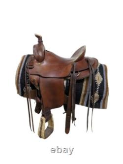 15 Inch Used Top of Texas Western Ranch Saddle 92-9552