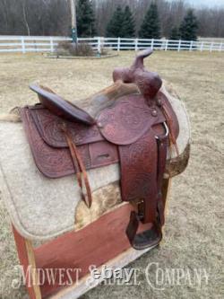 15 K & B Saddlery Western Trail Saddle Made in USA