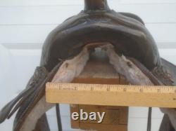 15 LSS Saddlery TOOLED Leather Trail Pleasure SADDLELIGHT 20# MADE USASQHB