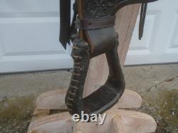 15 LSS Saddlery TOOLED Leather Trail Pleasure SADDLELIGHT 20# MADE USASQHB