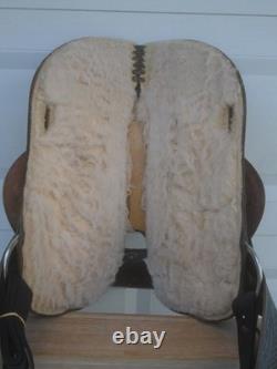 15 LSS Saddlery TOOLED Leather Trail Pleasure SADDLELIGHT 20# MADE USASQHB