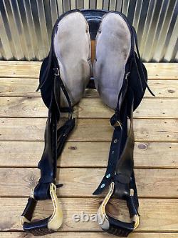 15 MARCIANTE Black Leather Western Endurance Saddle #1169