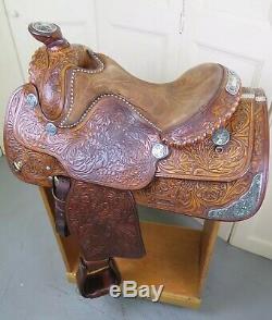 15 MacPherson Western Saddle Sterling Silver & Turquoise Work Of Art