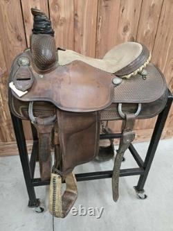 15 Martin Western Team Roping Saddle