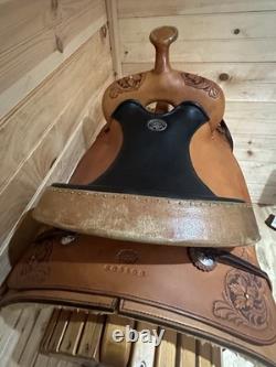 15 Pikes Peak Saddlery Custom Bob Brenner Western Trail Saddle Nettles