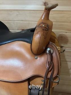 15 Pikes Peak Saddlery Custom Bob Brenner Western Trail Saddle Nettles