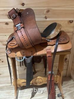 15 Pikes Peak Saddlery Custom Bob Brenner Western Trail Saddle Nettles