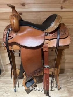 15 Pikes Peak Saddlery Custom Bob Brenner Western Trail Saddle Nettles