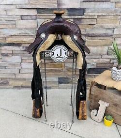 15 Price McLaughlin Saddle- Western, Floral Tooling, Quality, Clean