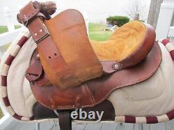 15'' QH BARS #73 Circle A American Saddlery leather western Barrel saddle