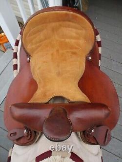 15'' QH BARS #73 Circle A American Saddlery leather western Barrel saddle