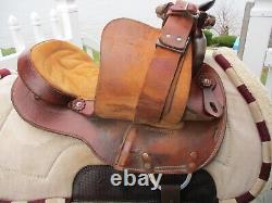 15'' QH BARS #73 Circle A American Saddlery leather western Barrel saddle