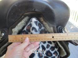 15'' QH Bars Saddle King Brown leather & cordura western Barrel/trail saddle