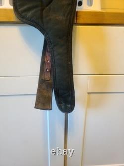 15'' QH big horn #101 Black leather & cordura western Barrel /trail saddle PARTS 15'' QH big horn #101 Black leather & cordura western Barrel /trail saddle PARTS