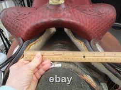 15'' Qh Bars Rocking R Saddlery Bear Trap Western Barrel Saddle USA