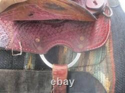 15'' Qh Bars Rocking R Saddlery Bear Trap Western Barrel Saddle USA