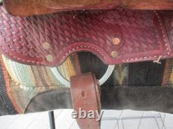 15'' Qh Bars Rocking R Saddlery Bear Trap Western Barrel Saddle USA