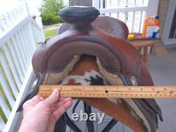 15'' Qh Bars Simco #5567 Western Equitation Or Trail Saddle 26.4lbs 15'' Qh Bars Simco #5567 Western Equitation Or Trail Saddle 26.4lbs