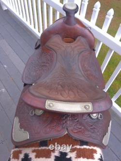 15'' Qh Bars Simco #5567 Western Equitation Or Trail Saddle 26.4lbs 15'' Qh Bars Simco #5567 Western Equitation Or Trail Saddle 26.4lbs